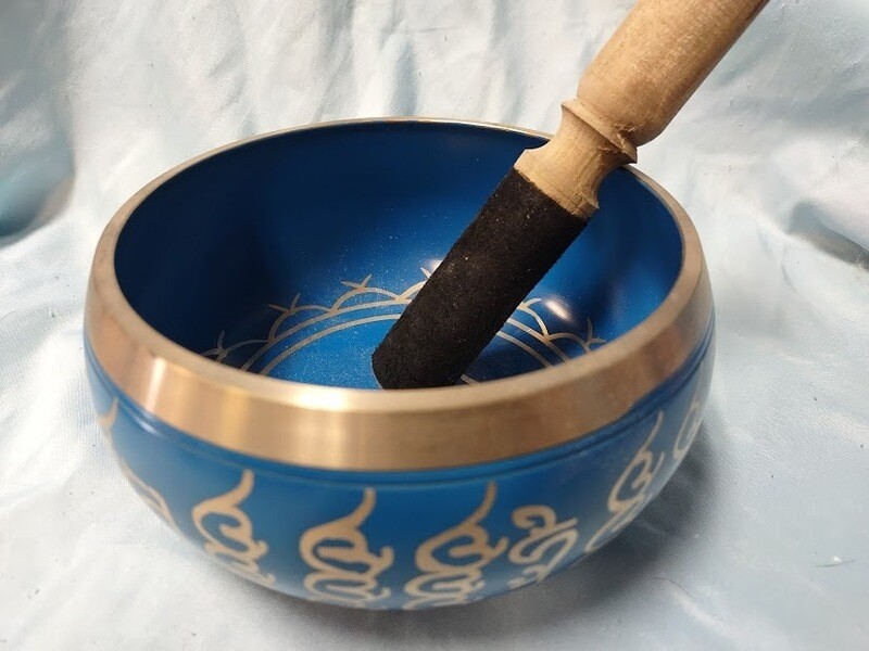 Eye Of Buddha Singing Bowl/large/blue