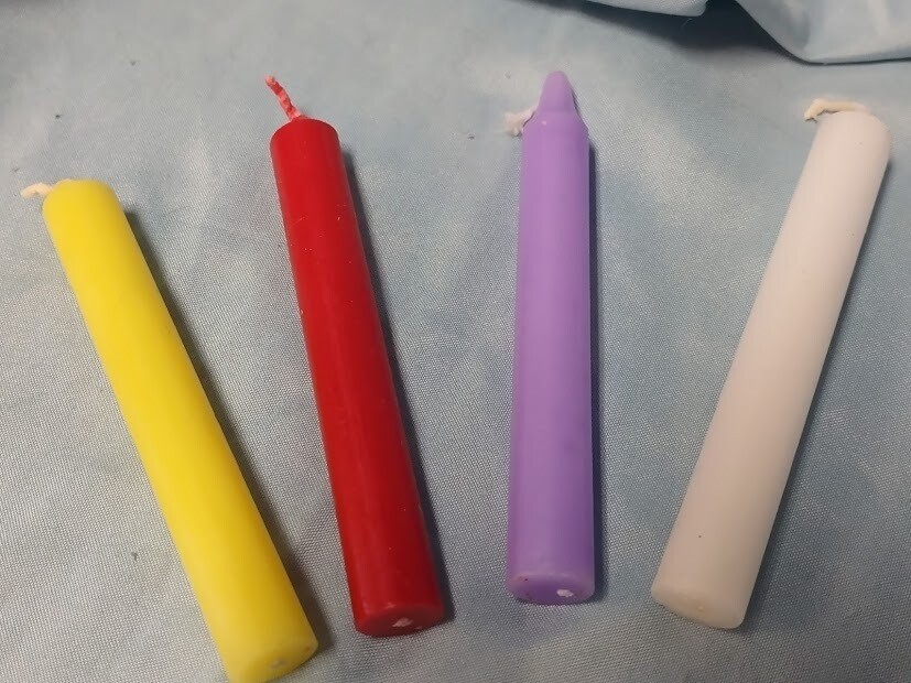 Mini Ritual Candle/Yellow/Mfr Biederman