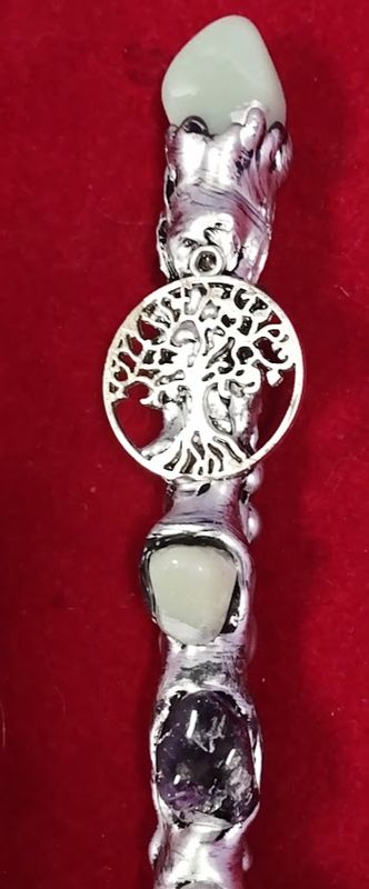 Magic Wand/Green Aventurine w/Tree of Life
