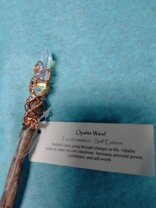 Magic Wand w/Opalite Crystal