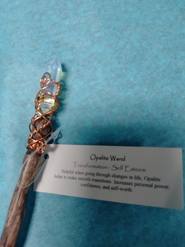 Magic Wand w/Opalite Crystal