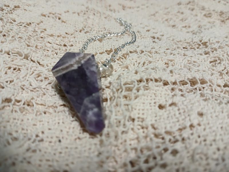 Amethyst Faceted Pendulum
