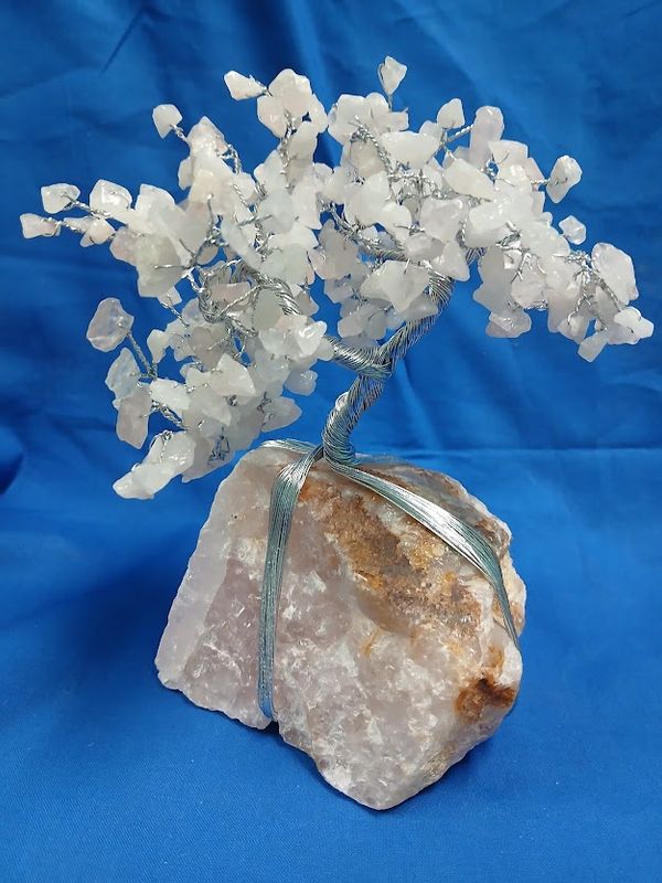 Clear Quartz Gemstone Tree w/ Clear Quartz Base