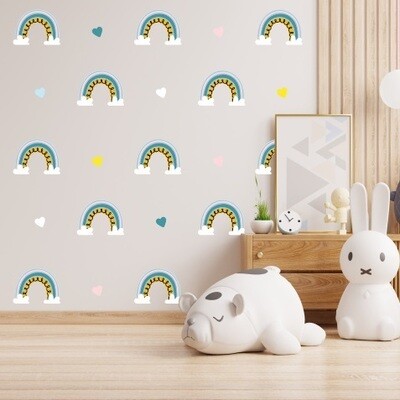 Arcoiris Kids y corazones light