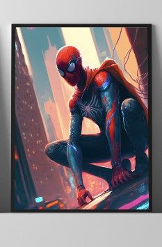 Cuadro Spiderman 30x40cm