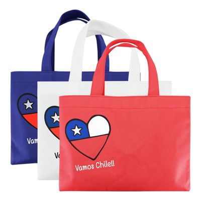 Bolsa TNT Vamos Chile 29 x 21.5 cm aprox