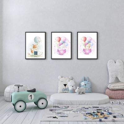 Cuadros 30x40cm marco negro