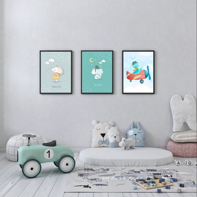 Cuadros 30x40cm marco negro