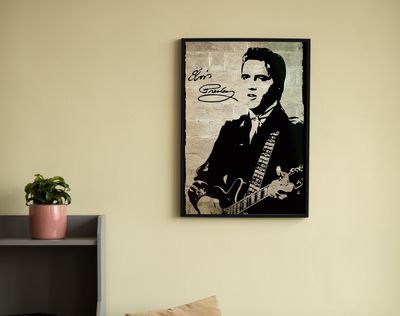 Cuadro Elvis guitarra 30x40cm