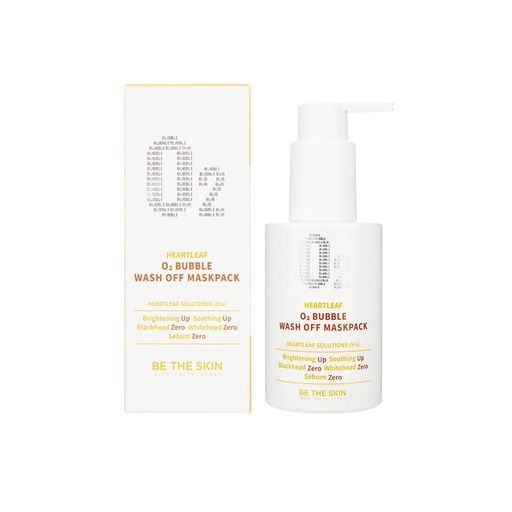 BE THE SKIN HEARTLEAF O2 BUBBLE WASH OFF MASKPACK 120G