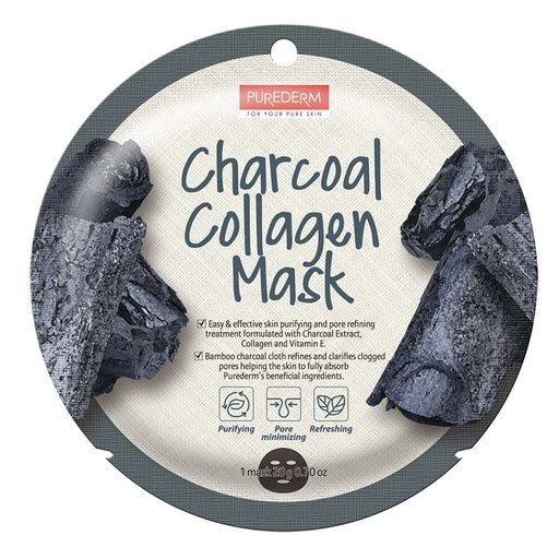 PUREDERM CHARCOAL COLLAGEN MASK ADS813