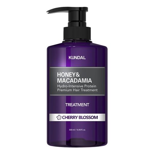 KUNDAL HONEY&amp;MACADAMIA HYDRO-INTENSIVE PROTEIN PREMIUM HAIR TREATMENT - CHERRY BLOSSOM 500ML