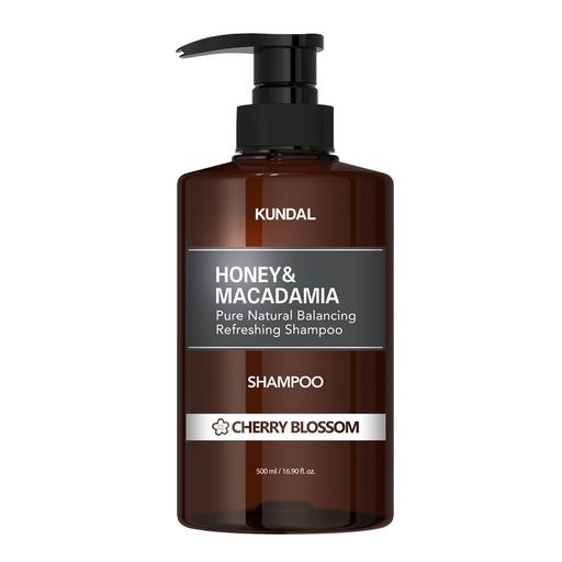 KUNDAL HONEY&amp;MACADAMIA PURE NATURAL BALANCING REFRESHING SHAMPOO CHERRY BLOSSOM 500ML