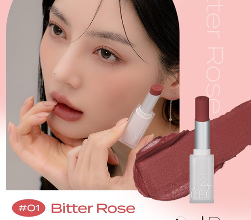 BOM CLOUD BLUR LIPSTICK #01 BITTER ROSE