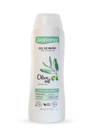 BABARIA GEL DE BAÑO ACEITE DE OLIVA 600ML