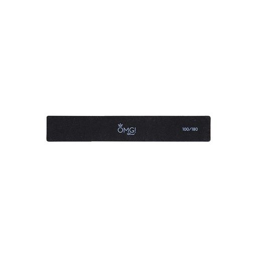 OMG SQUARE BLACK NAIL FILE 100/180 20PCS