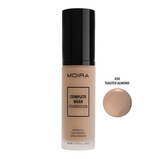 MOIRA COMPLETE WEAR FOUNDATION #450 TOASTED ALMOND - CWF450