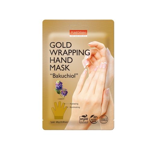 PUREDERM GOLD WRAPPING HAND MASK
