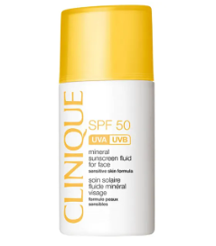 CLINIQUE SPF+50 UVA/UVB SUNSCREEN FLUID FOR FACE 30ML