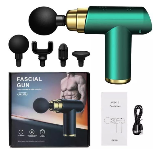 FASCIAL GUN DEEP MASSAGE TO RELAX MUSCLES SK-368 - VERDE