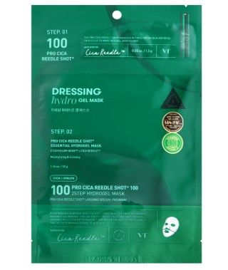 VT COSMETICS PRO CICA REEDLE SHOT 100 2STEP HYDROGEL MASK