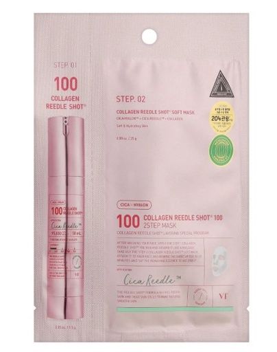 VT COSMETICS COLLAGEN REEDLE SHOT 100 2STEP MASK