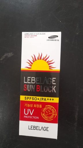 LEBELAGE SUN BLOCK SPF50+ UV PROTECTION
