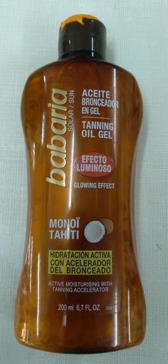 BABARIA ACEITE BRONCEADOR EN GEL