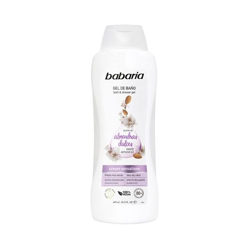 BABARIA GEL DE BAÑO ALMENDRAS DULCES 600ML