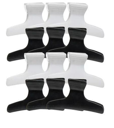 HAIR WARE FIXED GRIP BUTTERFLY 3 CLIPS
