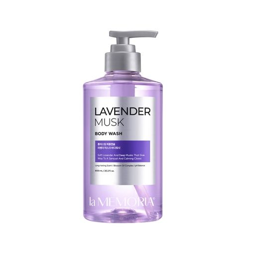 LA MEMORIA LAVENDER MUSK BODY WASH 600ML