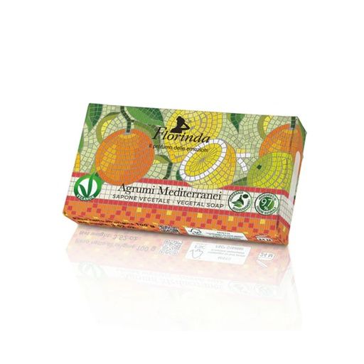 FLORINDA VEGETAL SOAP 100G MEDITERRANEAN CITRUS MOSAIC