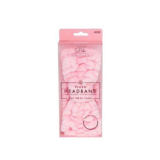 SPA SOLUTIONS PLUSH HEADBAND - PINK