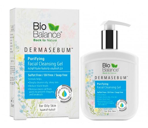 BIOBALANCE DERMASEBUM FACIAL CLEANSING GEL 250ML
