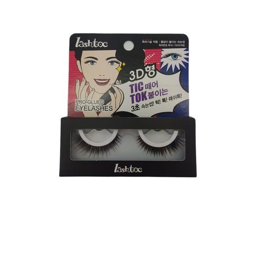 LASHTOC PRO GLUED EYELAHES #3D