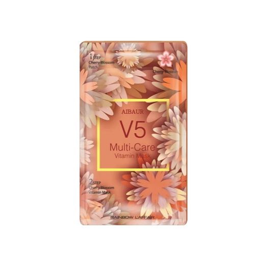 RAINBOW LAFFAIR AIBAUR V5 MULTI CARE VITAMIN MASK - PATCH CHERRY BLOSSOM