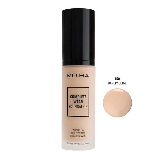 MOIRA COMPLETE WEAR FOUNDATION #150 BARELY BEIGE - CWF150