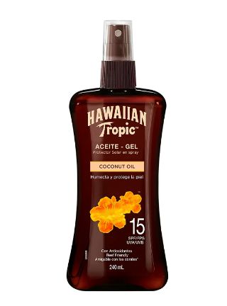 HAWAIIAN TROPIC ACEITE-GEL SPF15 240ML