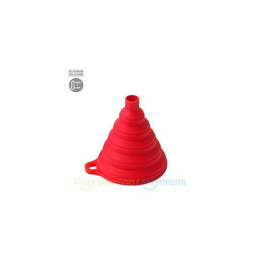SILLYMANN SILICONE COLLAPSIBLE FUNNEL - RED