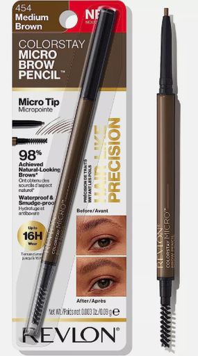REVLON COLORSTAY MICRO BROW PENCIL 454 MEDIUM BROWN