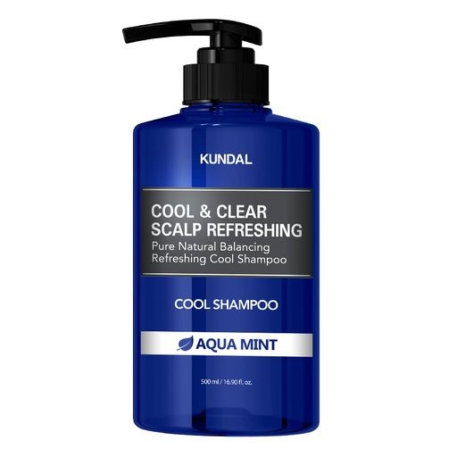 KUNDAL COOL&amp;CLEAR SCALP REFRESHING PURE NATURAL BALANCING REFRESHING COOL SHAMPOO - AQUA MINT 500ML