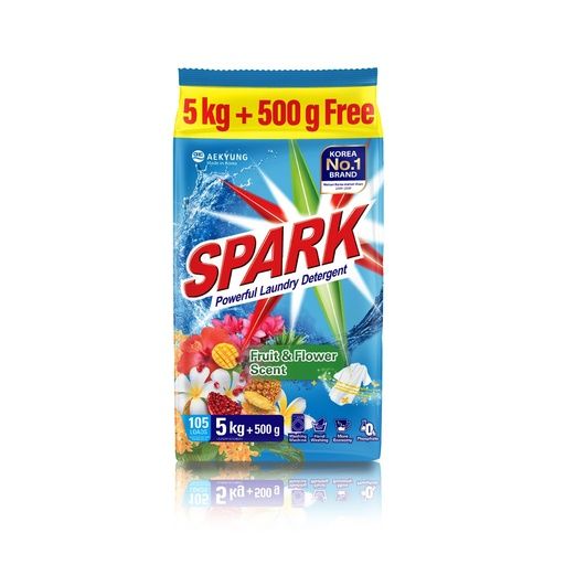 SPARK JABON EN POLVO PERFUMADO 5KG+500G 