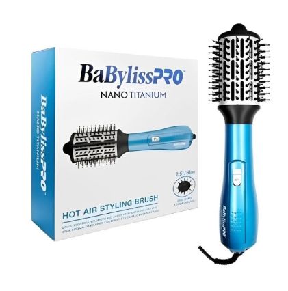 BABYLISSPRO NANO TITANIUM HOT AIR STYLING BRUSH 2.5&quot;/64MM