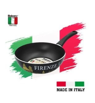 BALZANO ITALIAN MANDE WOK PAN BLACK 20CM