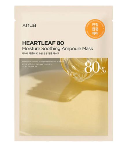 ANUA HEARTLEAF 80 MOISTURE SOOTHING AMPOULE MASK 27ML