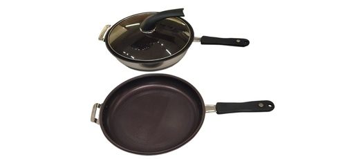 BALZANO ALUMINIUM COMBI DEEP GRILL PAN 26CM