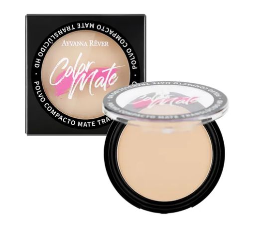 AYVANNA REVER POLVO COMPACTO MATE TRANSLUCIDO HD#01