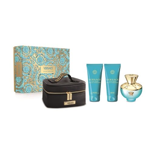 VERSACE DYLAN TURQUOISE SET EDT 100ML + BSG 100ML + BL 100ML + GWP