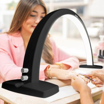 E2-E10 LED MOON ART LAMP - BLACK