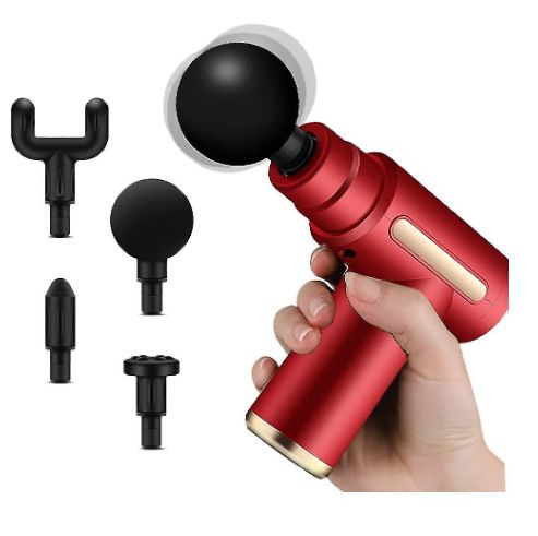 FASCIAL GUN DEEP MASSAGE TO RELAX MUSCLES SK-368 - ROJO
